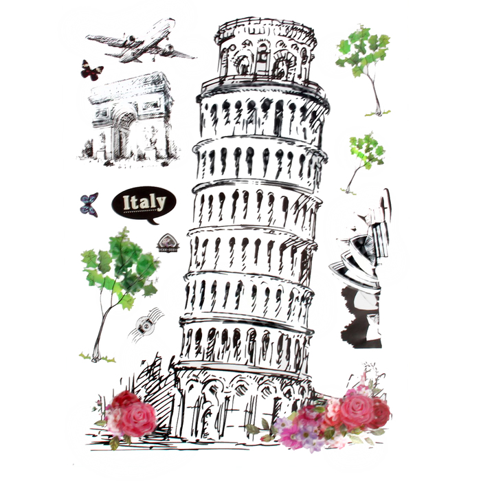 Наклейка многослойная "Путешествие в романтику", МИКС