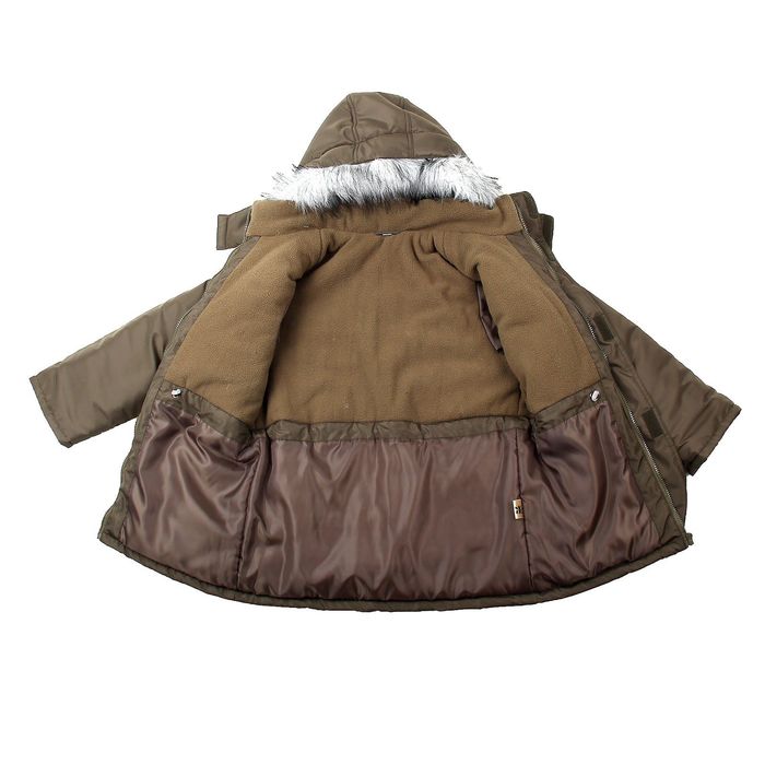 Куртка зимняя для мальчика, рост 128 см, цвет зелёный (арт. Ш-118)