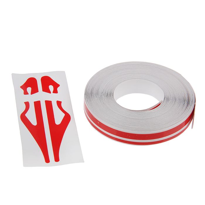 Наклейка декоративная 9.8 м, красный