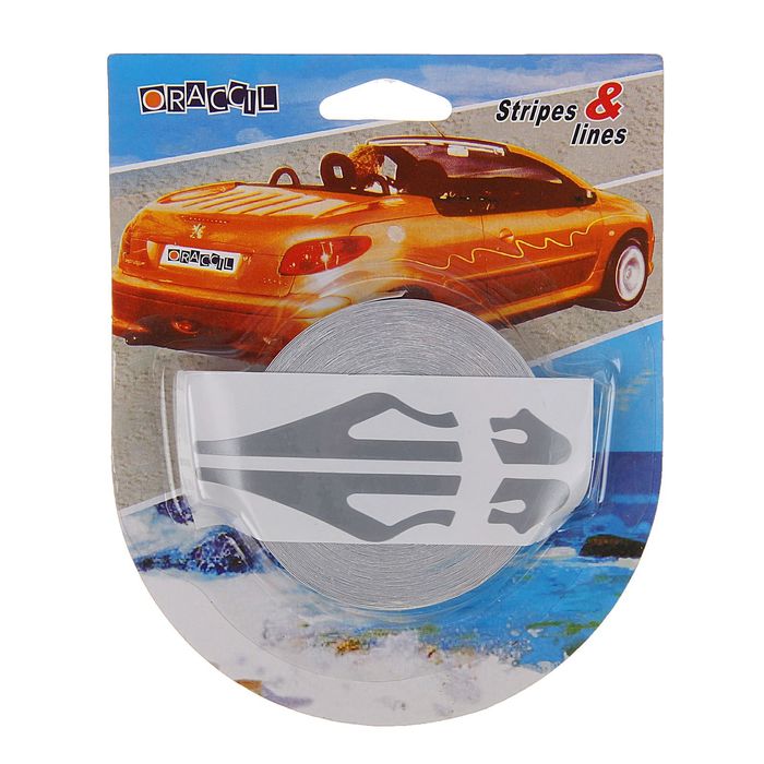 Наклейка декоративная 9.8 м, серебро