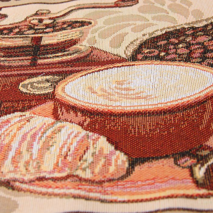 Салфетка "Кофейное панно" 32 х 40 см, гобелен 95% п/э, 5% хлопок