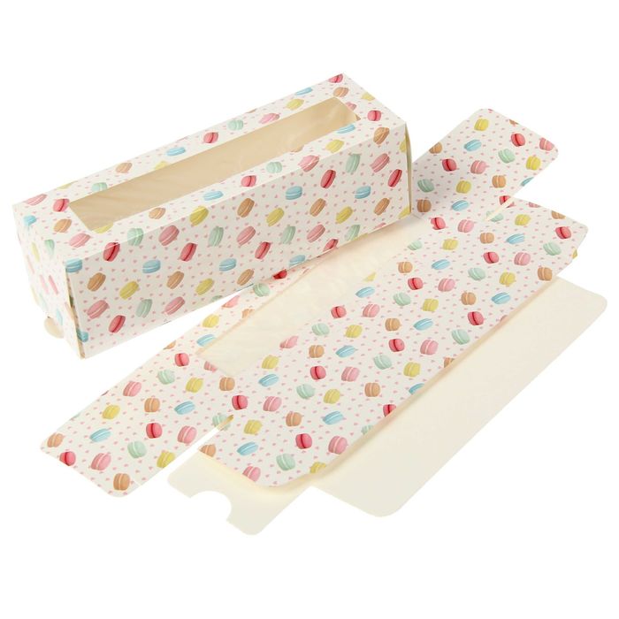 Коробочка для макарун «Сладкие грёзы», 18 х 5,5 х 5,5 см.