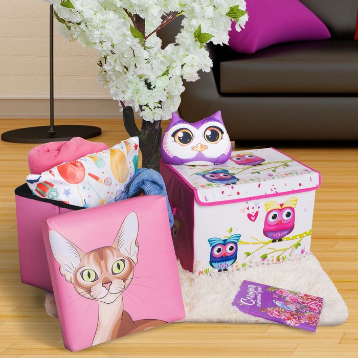 Пуф складной 30х30х30 см "Сфинкс"