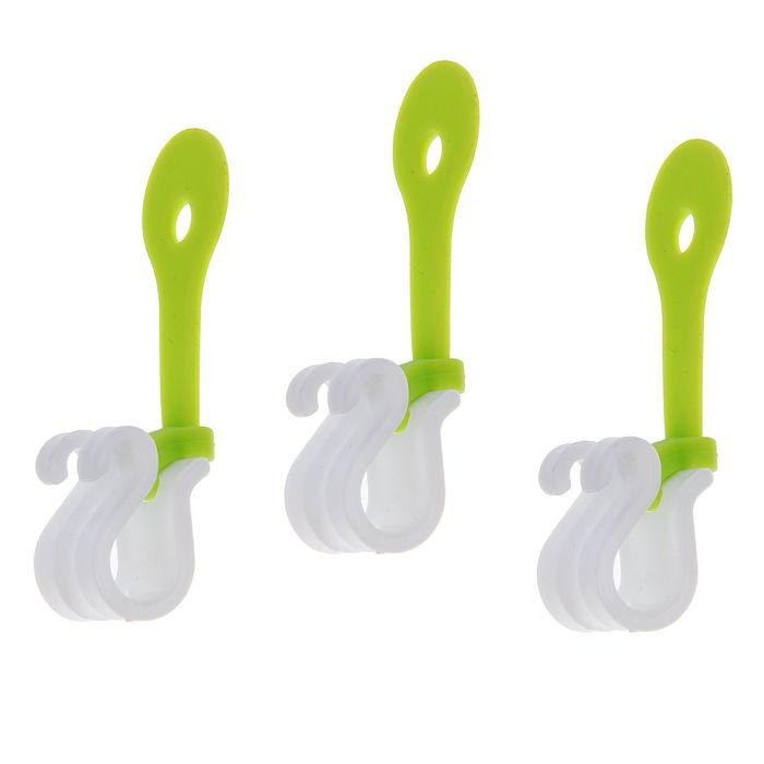 Набор зажимов для кондитерских мешков, 3 шт 5,5х2х1 см