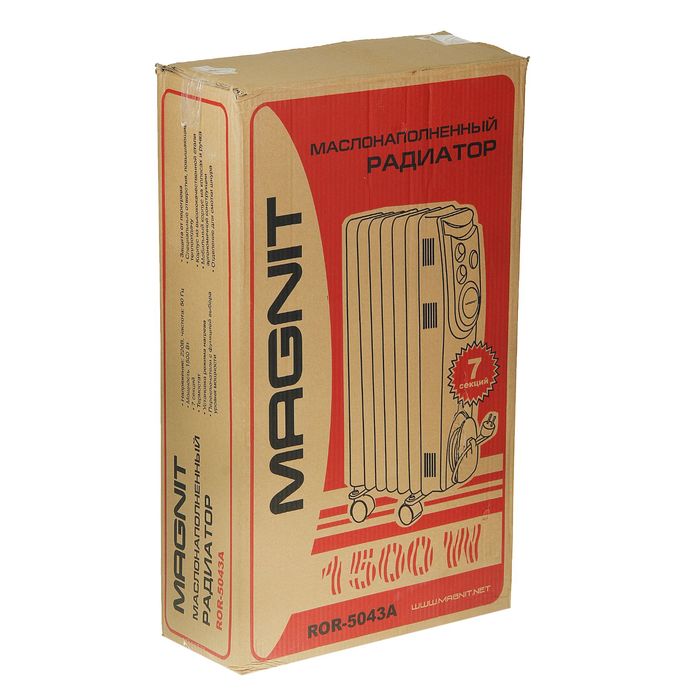 Обогреватель Magnit ROR-5043A, масляный, 1500 Вт, 7 секций