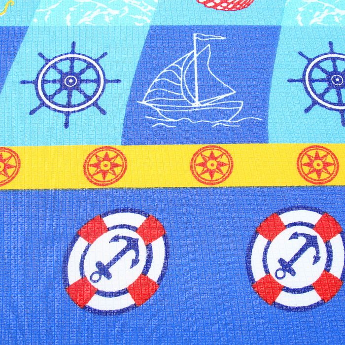 Полотенце вафельное набивное Морской 1 40х70 см 160 гр/м хлопок