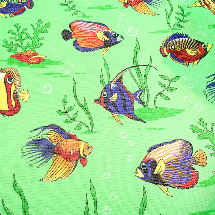 Полотенце вафельное набивное "Рыбки 3" 80х150 см