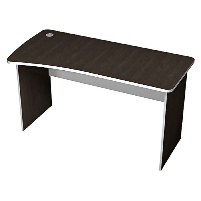 Стол письменный эргономичный левый, венге/серый ПСЭ2.12Л