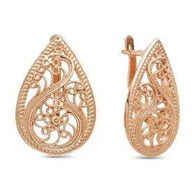 

Серьги "Капель", позолота