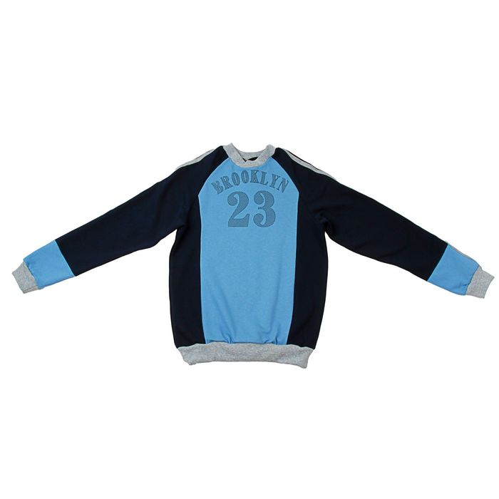 Джемпер для мальчика, рост 122-128 см (64), цвет тёмно-синий/голубой (арт. Д 08317-П_Д)