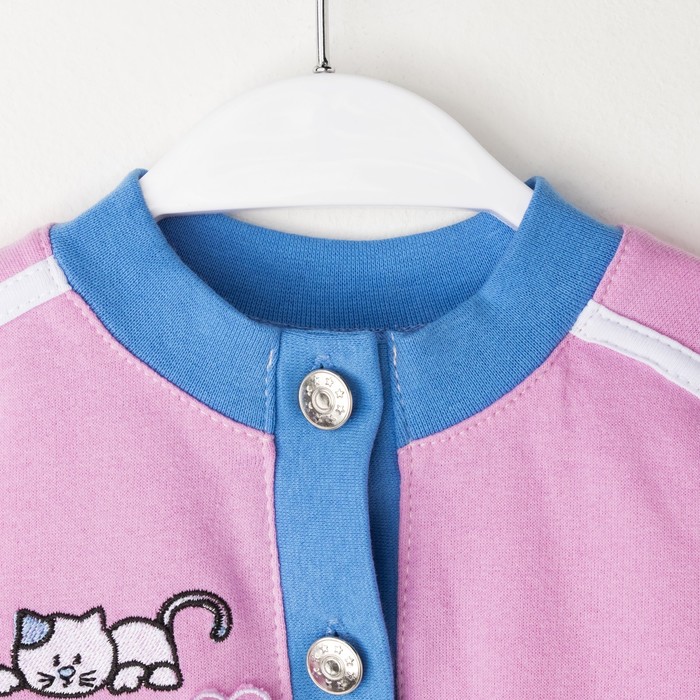 Комплект для девочки, рост 74-80 см (48), цвет розовый/голубой (арт. Д 15226-В_М)