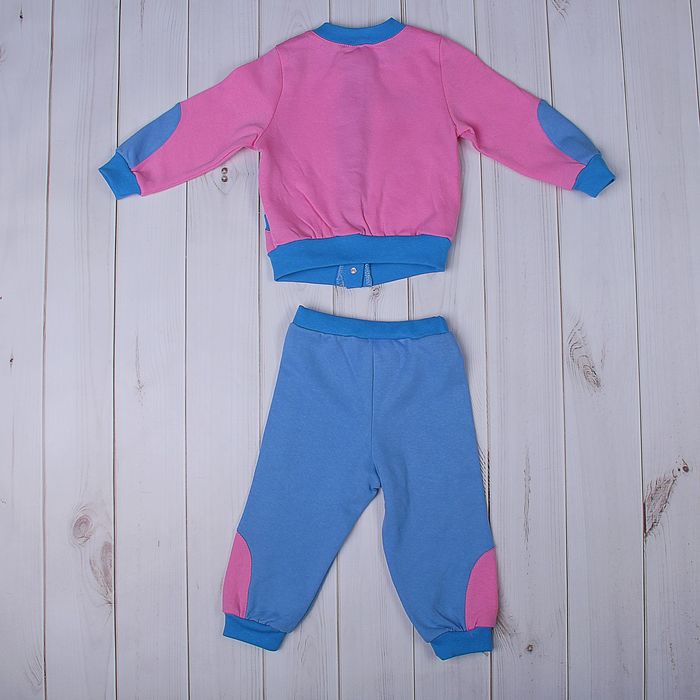 Комплект для девочки, рост 74-80 см (48), цвет розовый/голубой (арт. Д 15226-В_М)