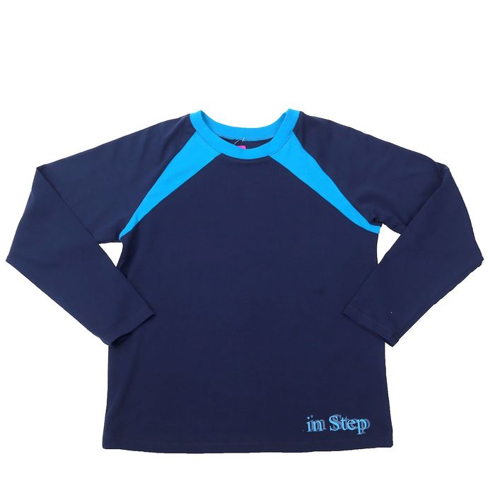 Джемпер для мальчика, рост 146 см (76), цвет тёмно-синий/аквамарин (арт. Д 08245/1-П_Д)