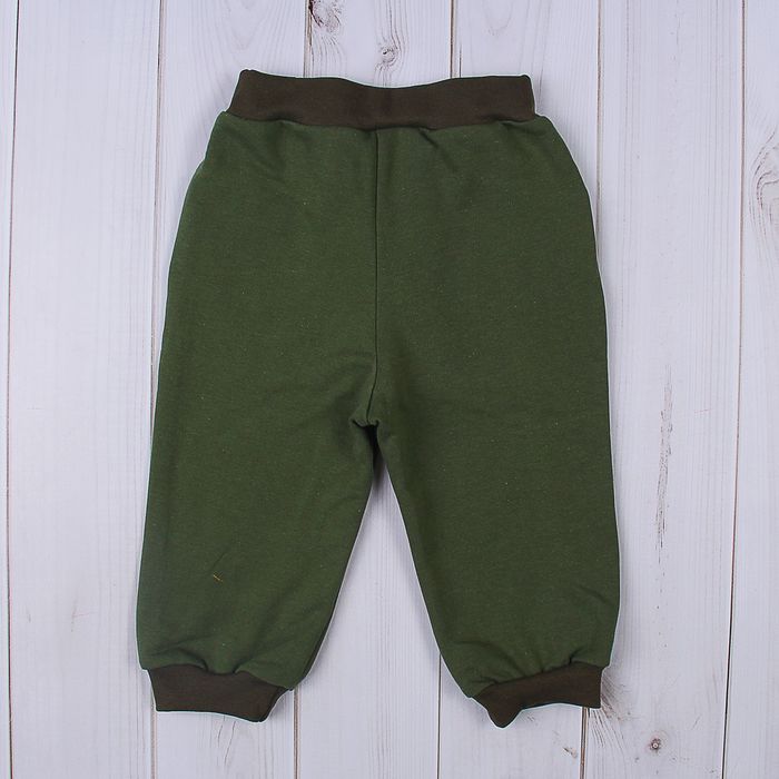 Брюки для мальчика, рост 62-68 см (44), цвет хаки (арт. Д 07199/9_М)