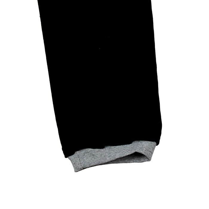 Брюки для девочки, рост 164 см (84), цвет чёрный/серый меланж (арт. Д 07210-В_П)