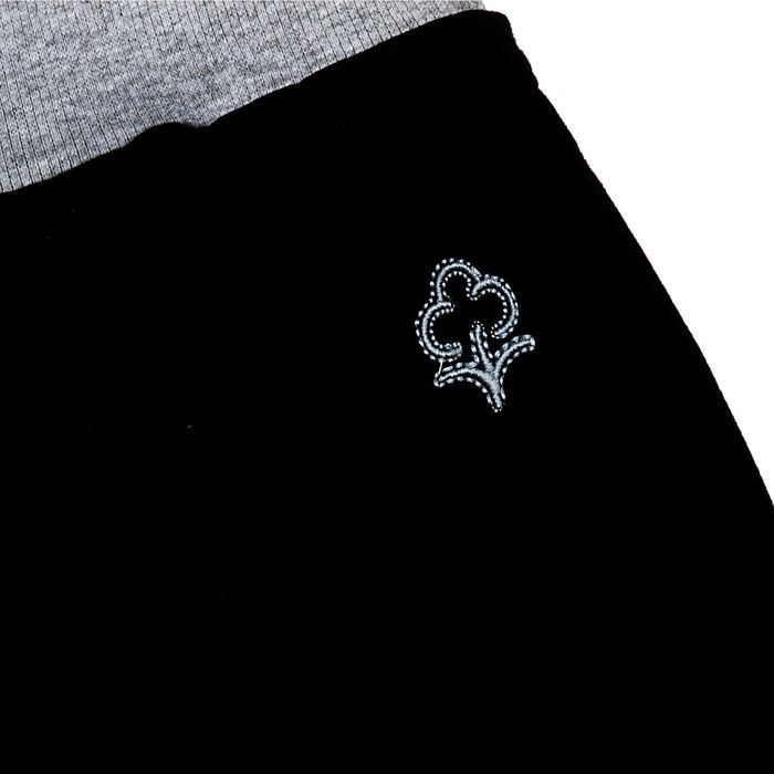 Брюки для девочки, рост 164 см (84), цвет чёрный/серый меланж (арт. Д 07210-В_П)