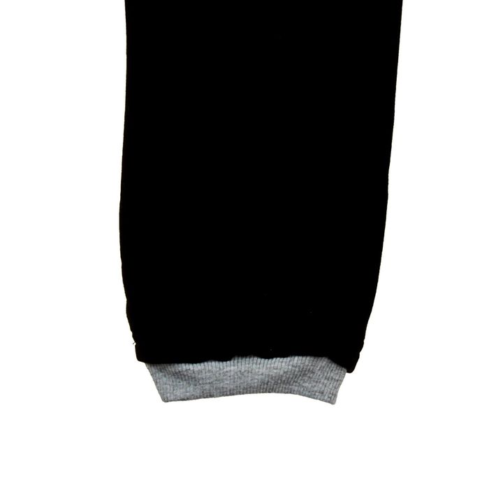 Брюки для девочки, рост 98-104 см (56), цвет чёрный/серый меланж (арт. Д 07210-В_Д)