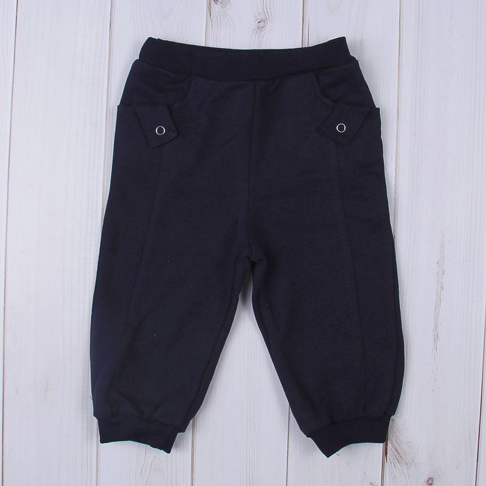 Брюки для мальчика, рост 74 см (48), цвет тёмно-синий (арт. Д 07214_М)