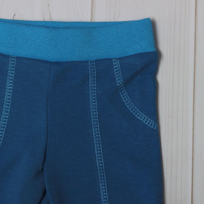 Брюки для мальчика, рост 68 см (44), цвет тёмно-синий/голубой (арт. Д 07188/9_М)