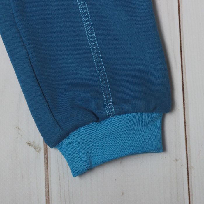 Брюки для мальчика, рост 68 см (44), цвет тёмно-синий/голубой (арт. Д 07188/9_М)