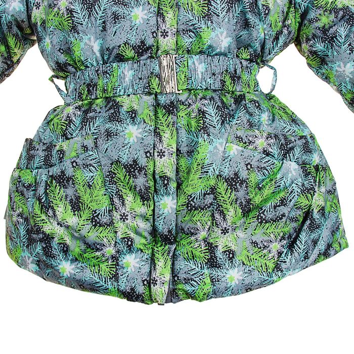 Куртка для девочки, рост 104 см, принт, цвет серый (арт. Д017-33_Д)