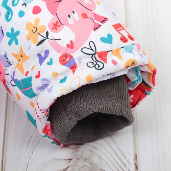 Куртка для девочки, рост 92 см, принт, цвет розовый (арт. Д017-49_М)