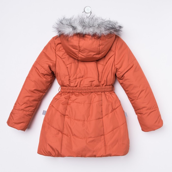 Пальто для девочки, рост 140 см, цвет терракот (арт. Д20-29_Д)