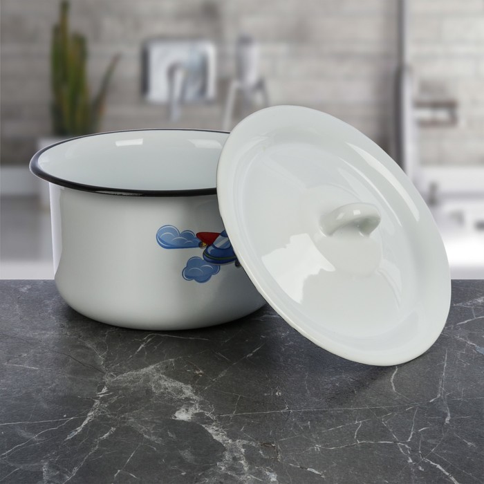 Горшок 1,9 л декор