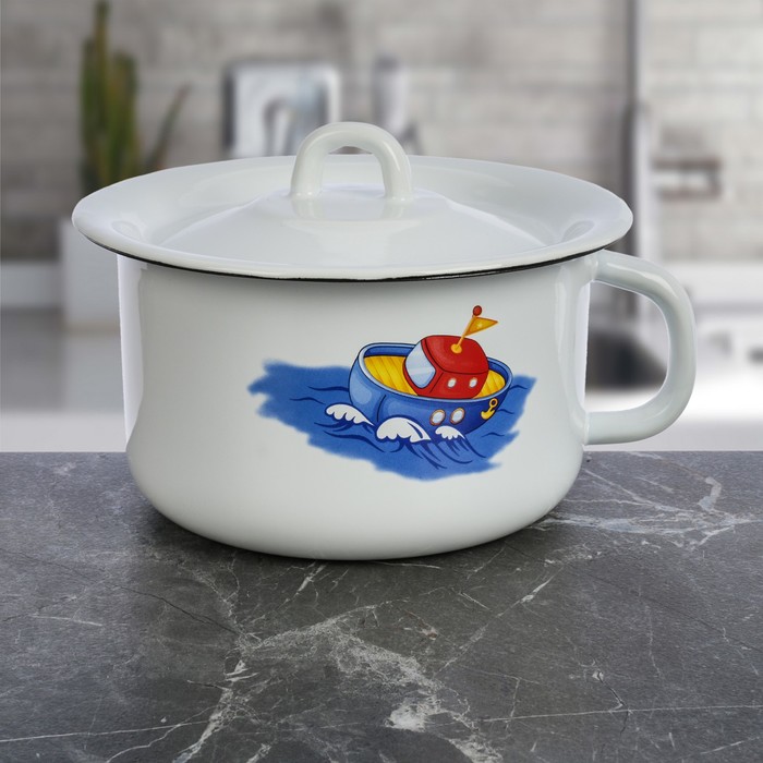 Горшок 1,9 л декор