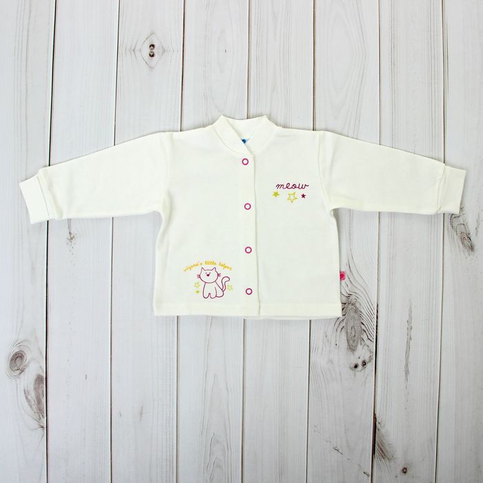 Кофточка для девочки, рост 74 см, цвет молочный 15265_М