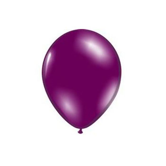 Шар латексный 9", металл, набор 50 шт., plum