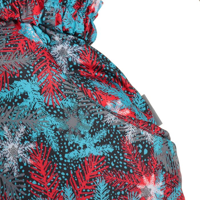 Пальто для девочки, рост 134 см, принт, цвет бирюзовый (арт. Д20-58_Д)