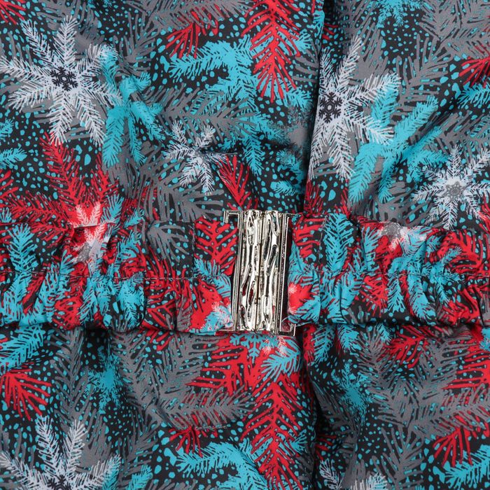 Пальто для девочки, рост 134 см, принт, цвет бирюзовый (арт. Д20-58_Д)