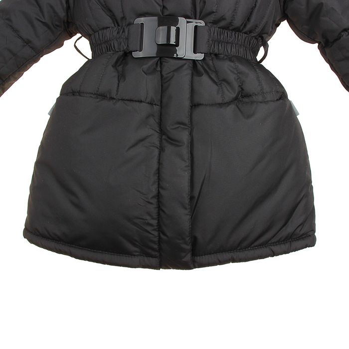 Пальто для девочки, рост 116 см, цвет чёрный (арт. Д21- 7_Д)