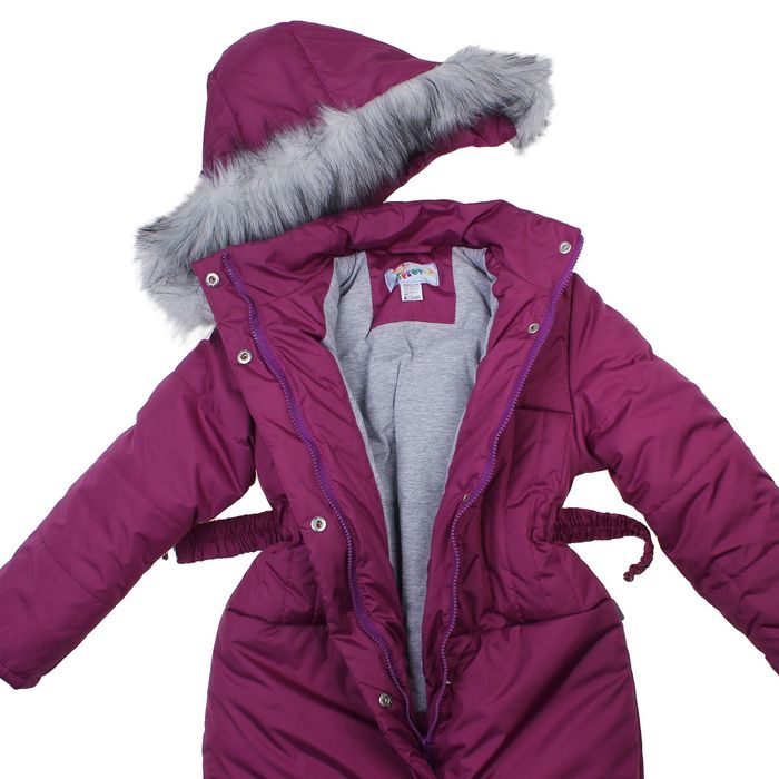 Пальто для девочки, рост 146 см, цвет фуксия (арт. Д21-30 _Д)