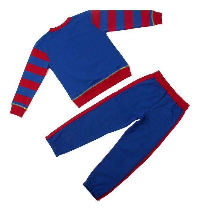 Комплект (толстовка, брюки) для мальчика, рост 110-116 см, цвет синий (арт. 104-М_Д)