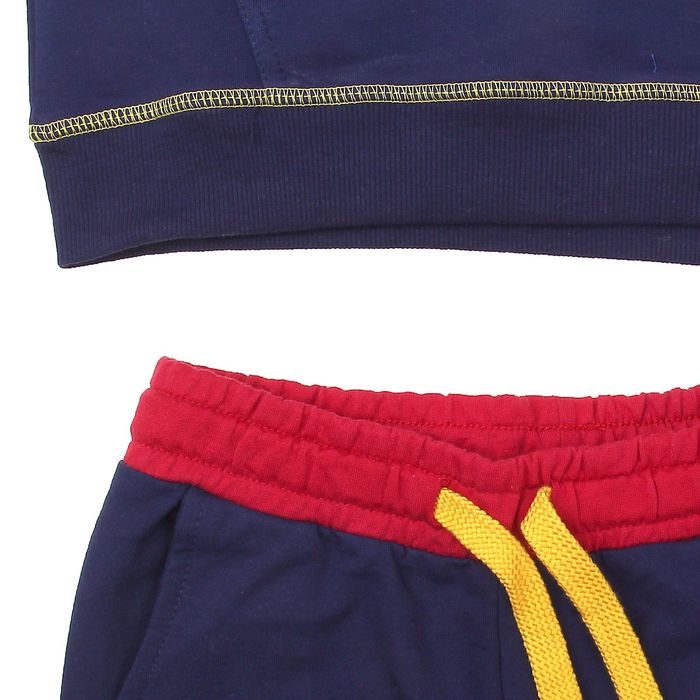 Комплект (толстовка, брюки) для мальчика, рост 146-152 см, цвет синий (арт. 181-М_Д)