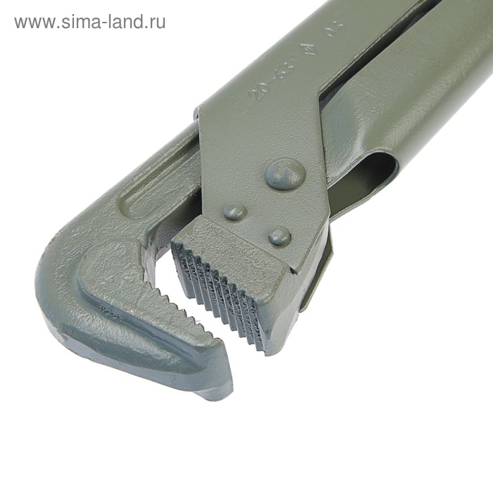 фото Ключ трубный "низ", рычажный, №3, раскрытие губ 20-63 мм, 90°, прямые губы