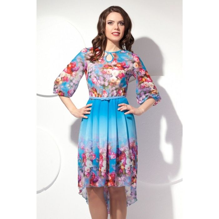 Платье женское, размер 44, цвет голубой П-429/1