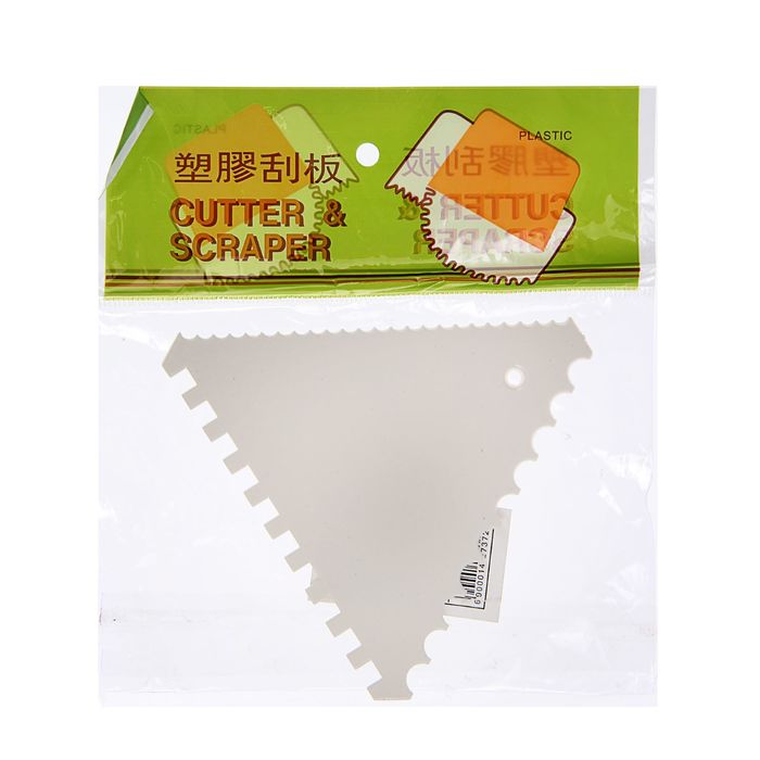 Шпатель кондитерский 11х9,5 см "Волны, полосы"