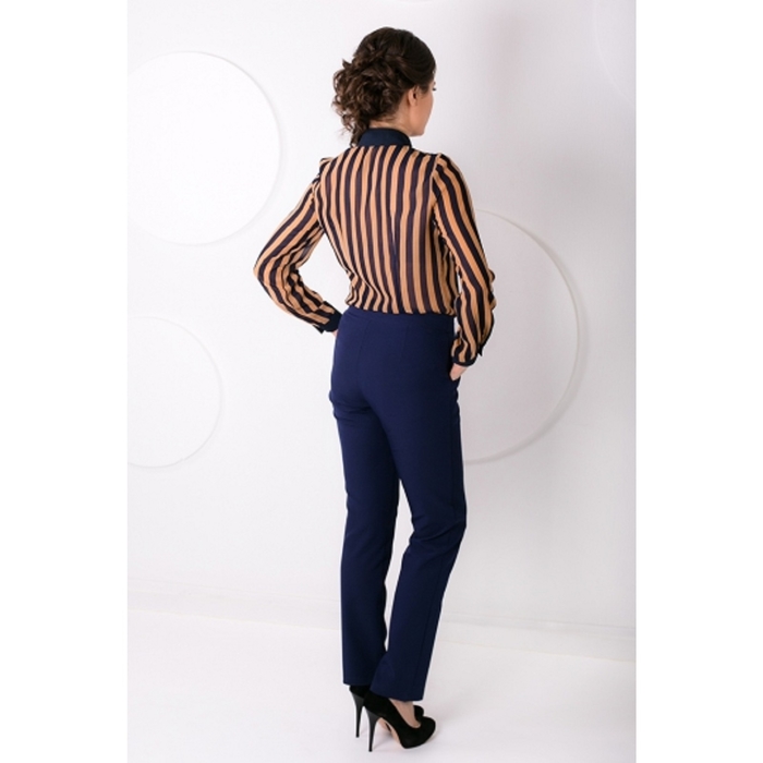 Брюки женские, размер 52, цвет синий Бр-25/1