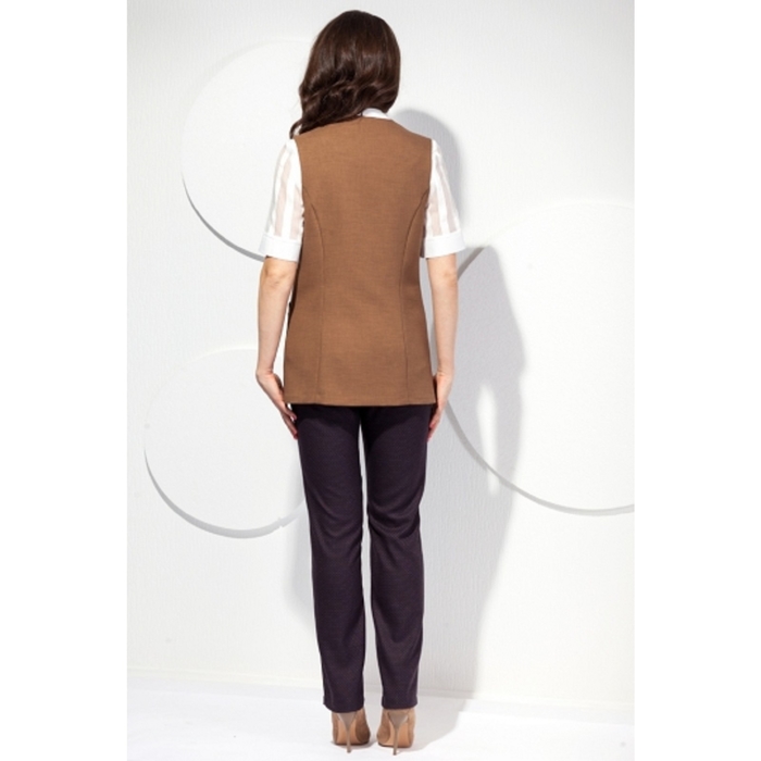 Жилет женский, размер 52, цвет светло-коричневый Ж-370/2