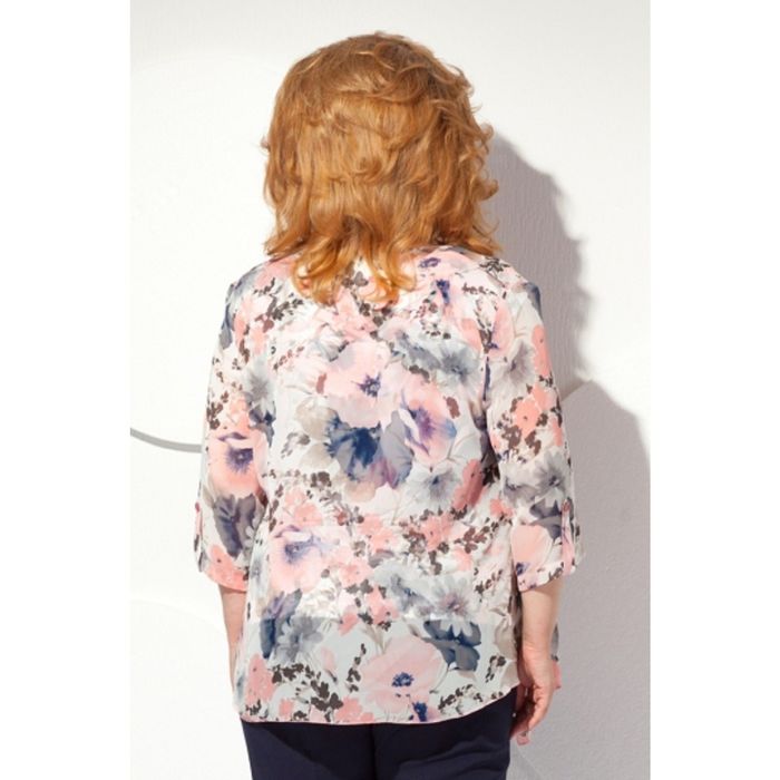 Кардиган+топ, размер 64, цвет цветочный принт Б-145/3