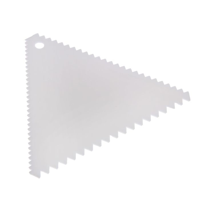 Шпатель кондитерский 11х11см "Зубчики"