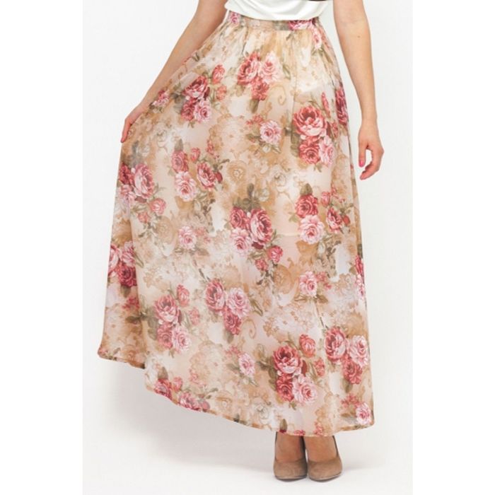 Юбка женская, размер 46, цвет цветочный принт Ю-160