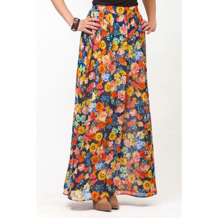 Юбка женская, размер 50, цвет цветочный принт Ю-160/1