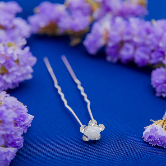 Шпилька для волос &quot;Роза&quot;, микс