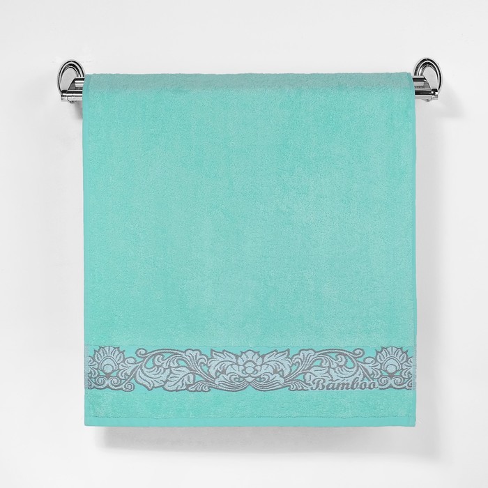 Полотенце махровое "Этель" Vitigno, мятный 50*90 см бамбук, 460 г/м2