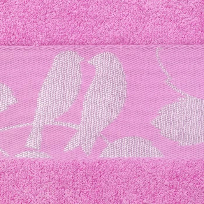 Полотенце махровое "Этель" Passero, розовый 70*140 см бамбук, 450 г/м2