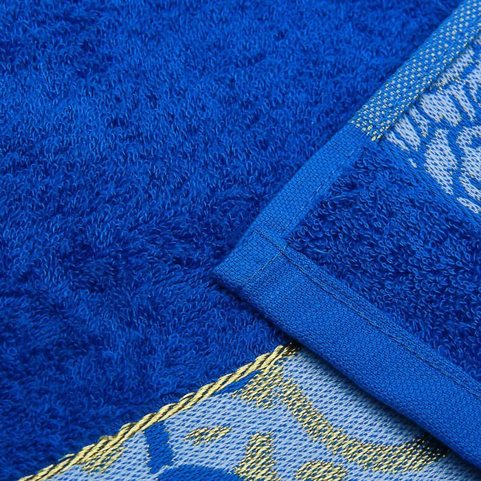 Полотенце махровое "Этель" Bamboo Blossom, синий 70*140 см бамбук, 450 г/м2